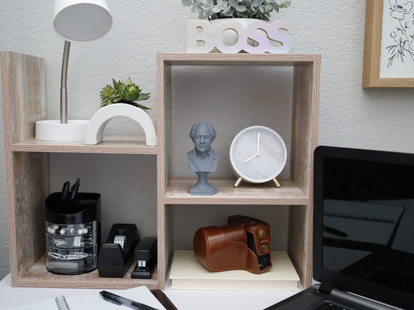 Jean Baudrillard French Sociologist and Philosopher Sculpture Bust on Pedestal