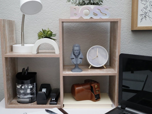 Albert Camus French Philosopher Sculpture Bust on Pedestal