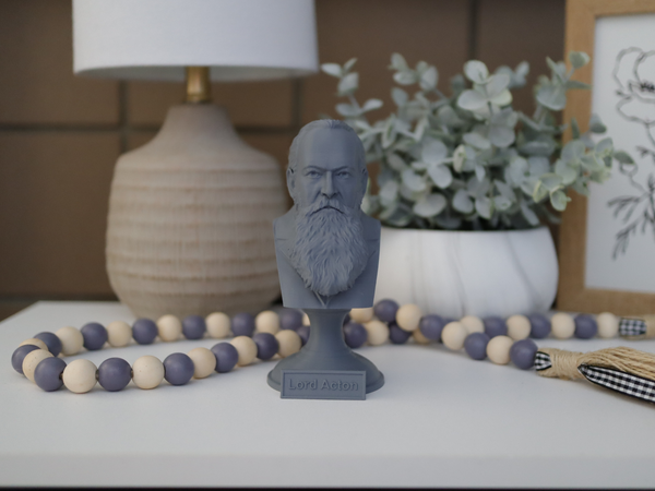 John Dalberg-Acton (Lord Acton) English Writer Sculpture Bust on Pedestal