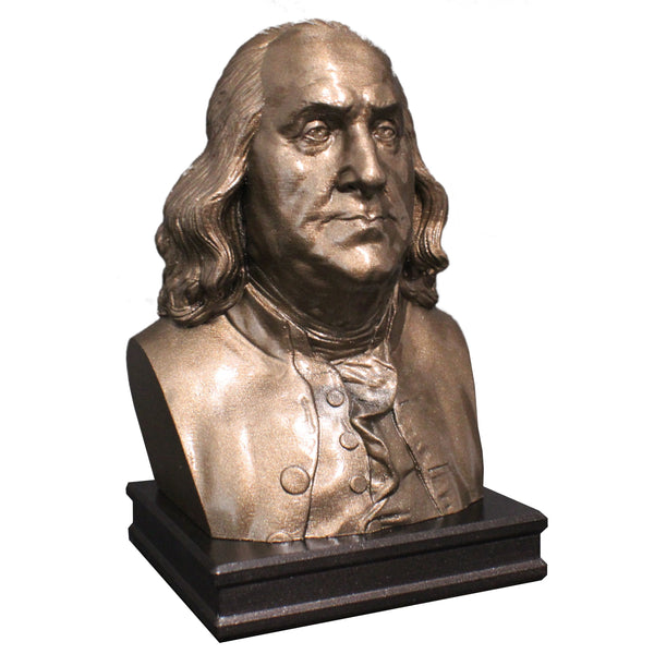 Benjamin Franklin, USA Founding Father, Premium Sculpture Bust