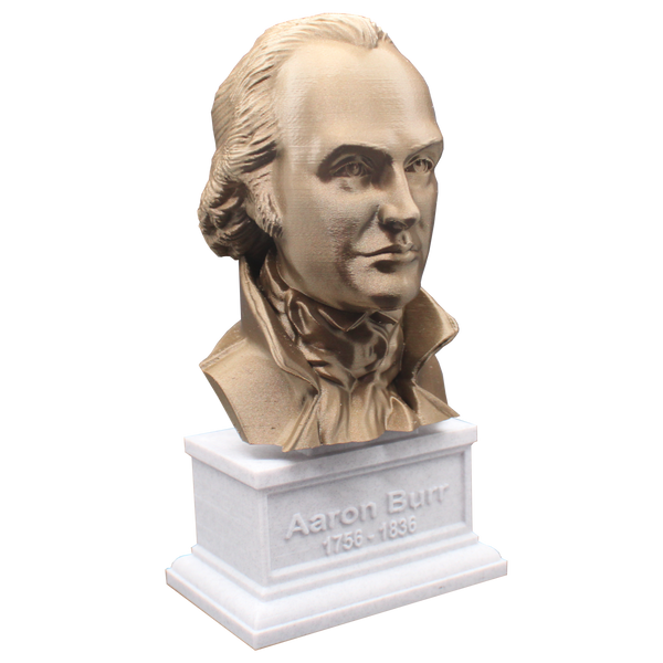 Aaron Burr US Vice President and Lawyer Sculpture Bust on Box Plinth