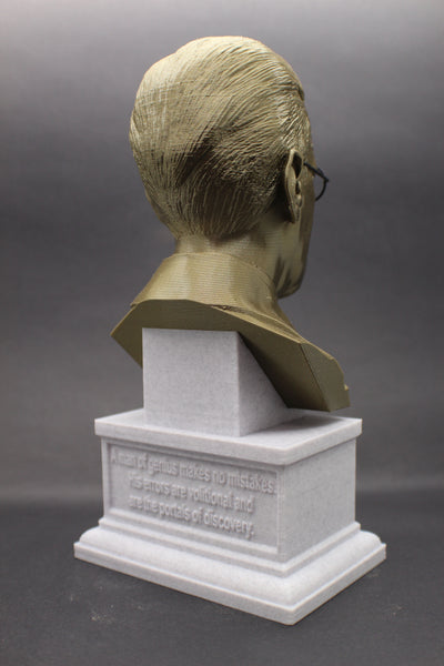 James Joyce, Famous Irish Writer, Sculpture Bust on Box Plinth