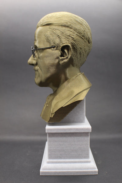 James Joyce, Famous Irish Writer, Sculpture Bust on Box Plinth