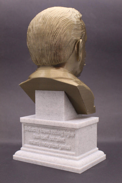 Arthur Conan Doyle, Famous British Writer, Sculpture Bust on Box Plinth