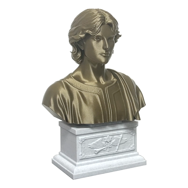 Saint Gabriel the Archangel, Heavenly Messenger and Patron of Communication, Sculpture Bust on Box Plinth