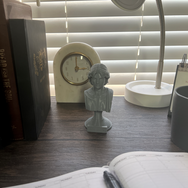 Saint Gabriel the Archangel, Heavenly Messenger and Patron of Communication, Sculpture Bust on Pedestal