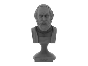 Homer, 5-inch Bust on Pedestal, Gray