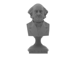 Martin Van Buren, 5-inch Bust on Pedestal, Gray