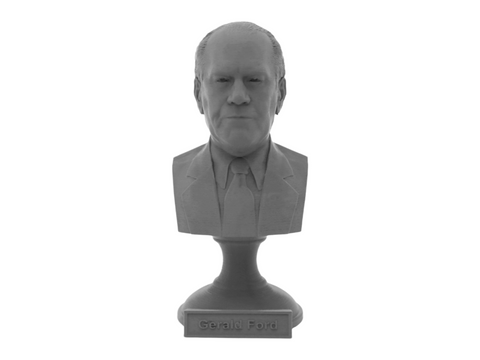Gerald Ford, 5-inch Bust on Pedestal, Gray