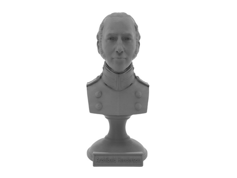 Archibald Henderson, 5-inch Bust on Pedestal, Gray