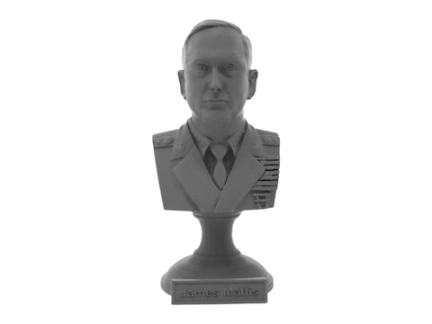 James Mattis, 5-inch Bust on Pedestal, Gray