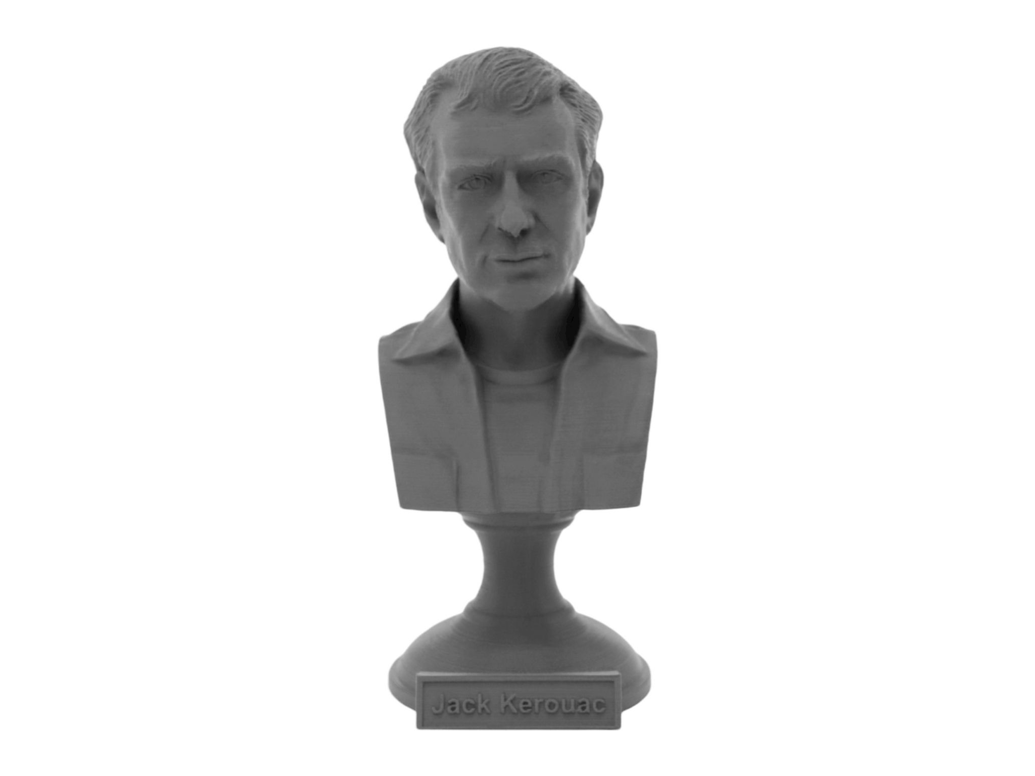 Jack Kerouac, 5-inch Bust on Pedestal, Gray