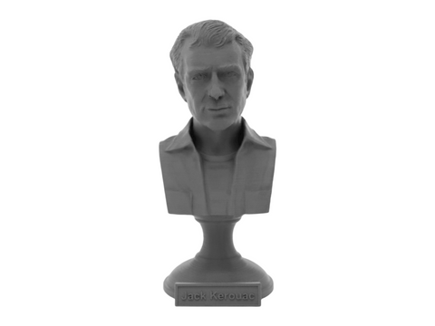 Jack Kerouac, 5-inch Bust on Pedestal, Gray