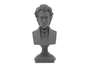 Soren Kierkegaard, 5-inch Bust on Pedestal, Gray