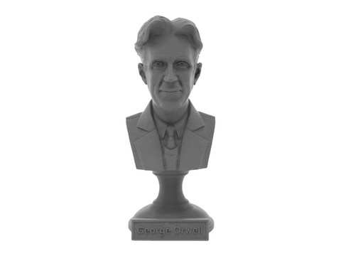 George Orwell, 5-inch Bust on Pedestal, Gray