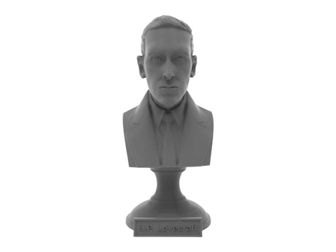 HP Lovecraft, 5-inch Bust on Pedestal, Gray