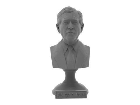George W. Bush, 5-inch Bust on Pedestal, Gray