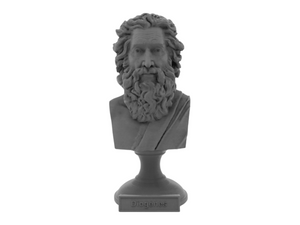 Diogenes, 5-inch Bust on Pedestal, Gray
