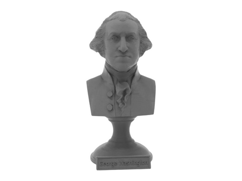 George Washington, 5-inch Bust on Pedestal, Gray