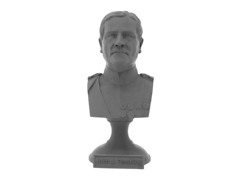 John Pershing, 5-inch Bust on Pedestal, Gray