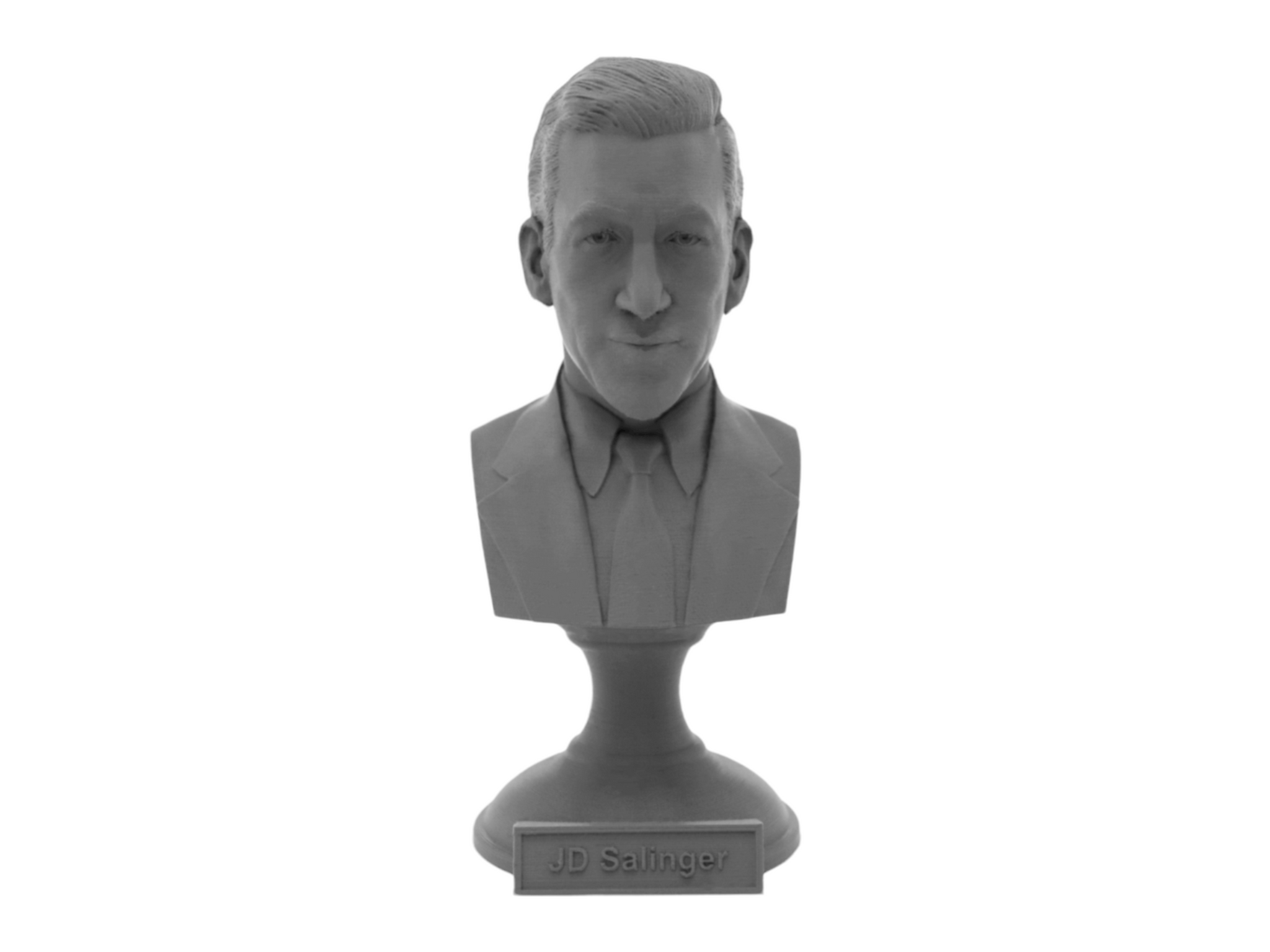 JD Salinger, 5-inch Bust on Pedestal, Gray