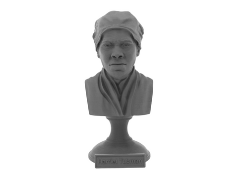Harriet Tubman, 5-inch Bust on Pedestal, Gray