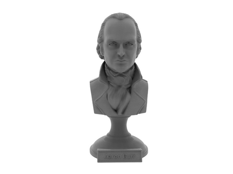 Aaron Burr, 5-inch Bust on Pedestal, Gray