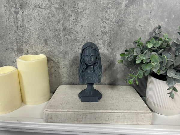 Saint Mary, Mother of God and Queen of Heaven Sculpture Bust on Pedestal