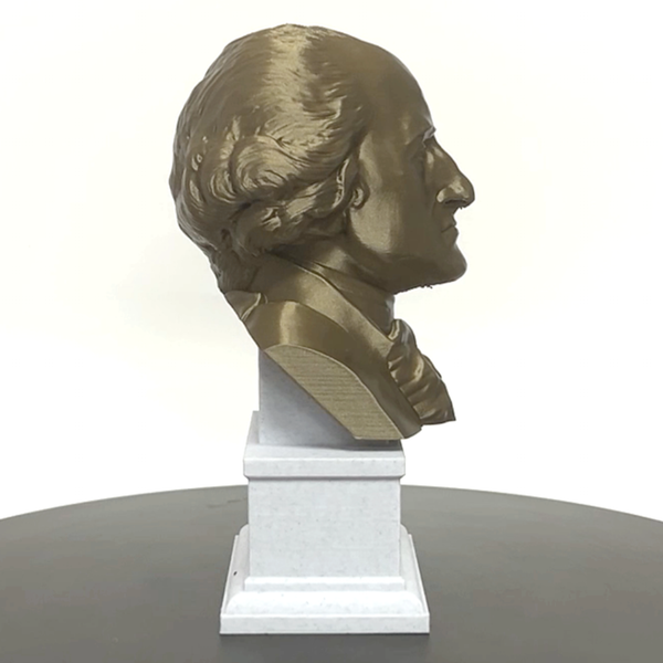 John Jay USA Founding Father And Chief Supreme Justice Sculpture Bust on Box Plinth