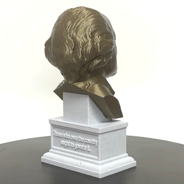 John Jay USA Founding Father And Chief Supreme Justice Sculpture Bust on Box Plinth