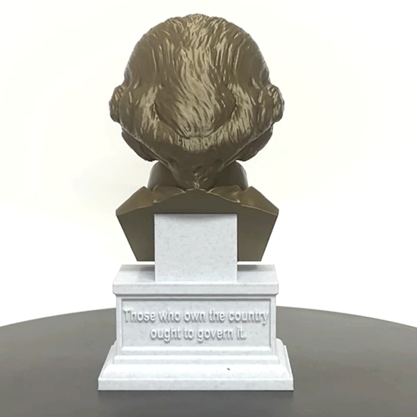 John Jay USA Founding Father And Chief Supreme Justice Sculpture Bust on Box Plinth
