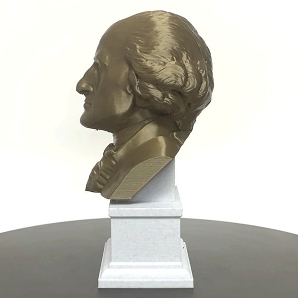 John Jay USA Founding Father And Chief Supreme Justice Sculpture Bust on Box Plinth