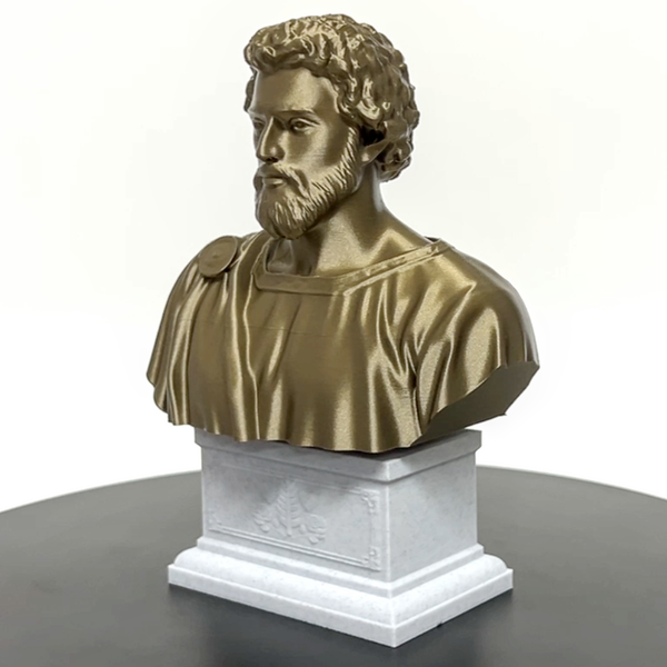 Saint Valentine, Patron of Love and Devotion, Revered Christian Martyr Sculpture Bust on Box Plinth