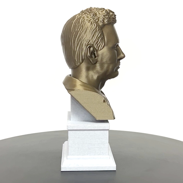 John Steinbeck, Famous American Author, Sculpture Bust on Box Plinth