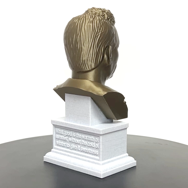 John Steinbeck, Famous American Author, Sculpture Bust on Box Plinth