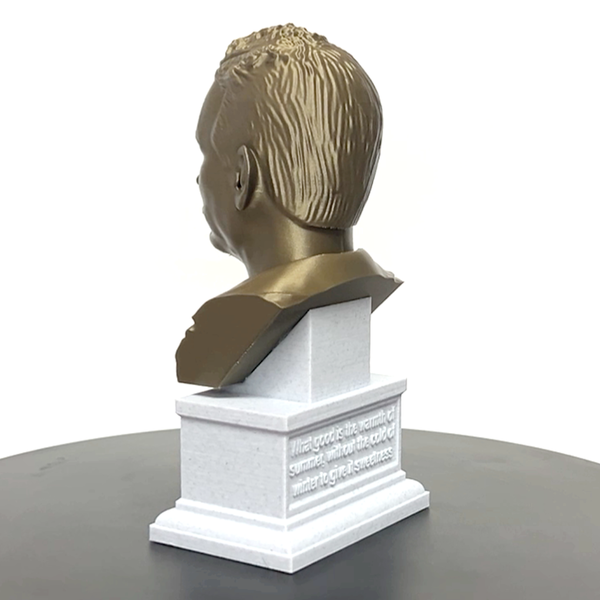 John Steinbeck, Famous American Author, Sculpture Bust on Box Plinth