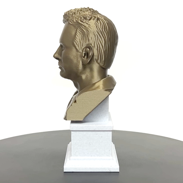 John Steinbeck, Famous American Author, Sculpture Bust on Box Plinth