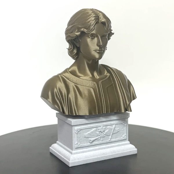 Saint Gabriel the Archangel, Heavenly Messenger and Patron of Communication, Sculpture Bust on Box Plinth