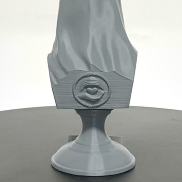 Saint Teresa of Calcutta (Mother Teresa), Devoted Servant of the Poor and Founder of the Missionaries of Charity Sculpture Bust on Pedestal