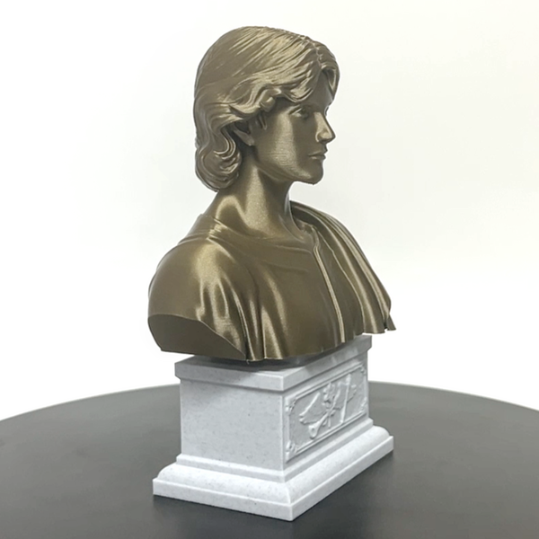 Saint Gabriel the Archangel, Heavenly Messenger and Patron of Communication, Sculpture Bust on Box Plinth