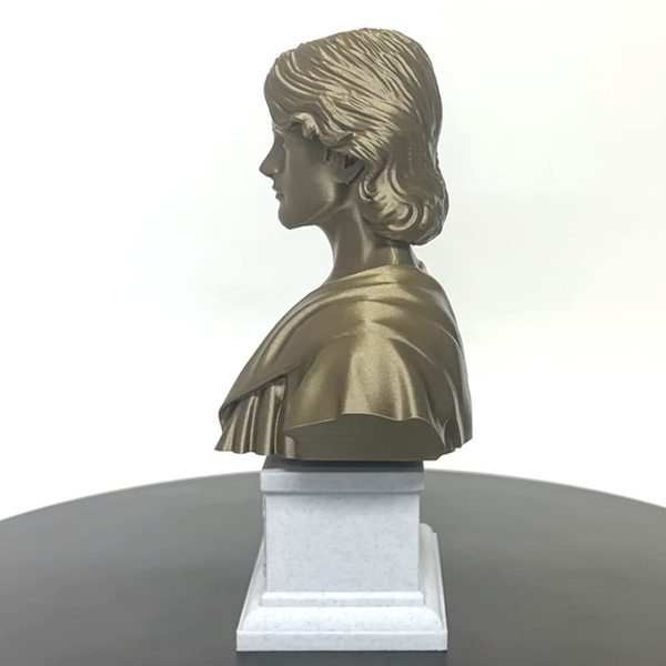 Saint Gabriel the Archangel, Heavenly Messenger and Patron of Communication, Sculpture Bust on Box Plinth