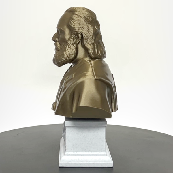 Saint Nicholas of Myra, Patron Saint of Children and Charity Sculpture Bust on Box Plinth
