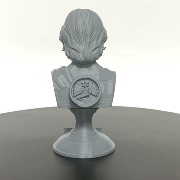 Saint Gabriel the Archangel, Heavenly Messenger and Patron of Communication, Sculpture Bust on Pedestal