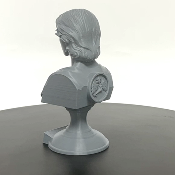 Saint Gabriel the Archangel, Heavenly Messenger and Patron of Communication, Sculpture Bust on Pedestal