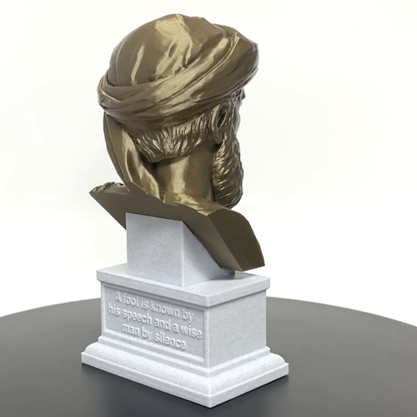 Pythagoras Famous Greek Mathematician and Philosopher Sculpture Bust on Box Plinth