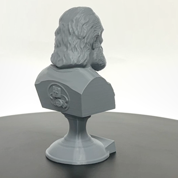 Saint Nicholas of Myra, Patron Saint of Children and Charity Sculpture Bust on Pedestal