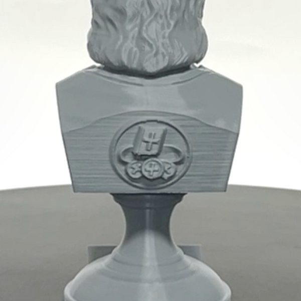 Saint Nicholas of Myra, Patron Saint of Children and Charity Sculpture Bust on Pedestal