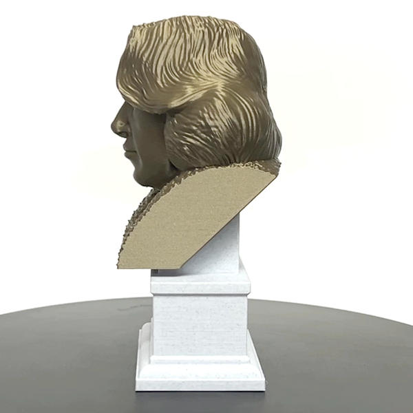 Oscar Wilde, Irish Poet and Playwright, Sculpture Bust on Box Plinth