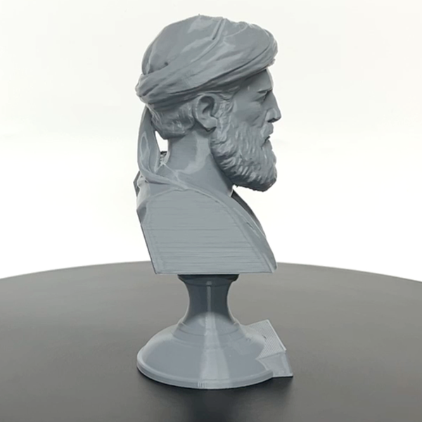 Pythagoras Greek Mathematician & Philosopher Bust – Classical Sculpture on Pedestal