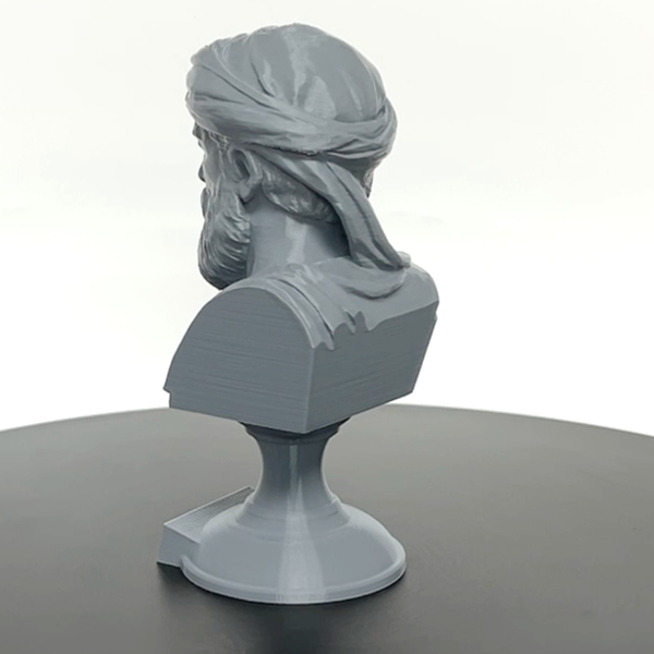 Pythagoras Greek Mathematician & Philosopher Bust – Classical Sculpture on Pedestal
